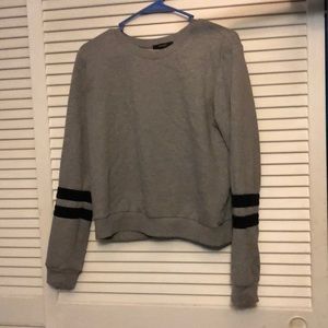 Forever 21 Gray and Black Sweatshirt